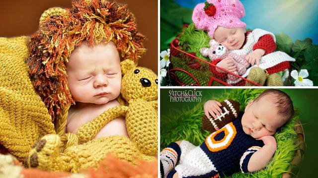 Preslatko: Fotografkinja hekla odjeću za svaku bebu koju slika