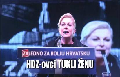 HDZ-u vikala "Lopovi" pa ju istukli na Kolindinom skupu