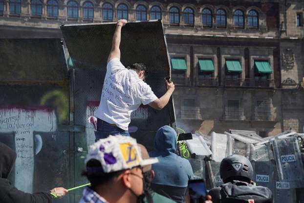 Protest against insecurity and corruption in the country, in Mexico City