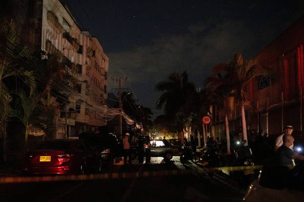 Aftermath of Colombia earthquake, in Cali