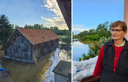 FOTO Drava je Biserki u Drnju potopila cijelo dvorište: 'Ovo je gore nego što je bilo 2014.'