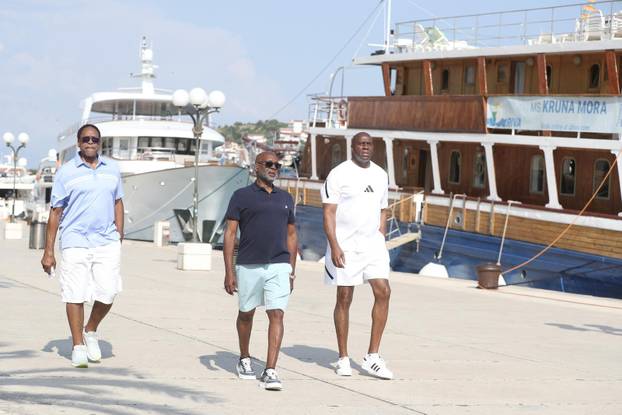 Trogir: Magic Johnson prošetao po rivi s prijateljima