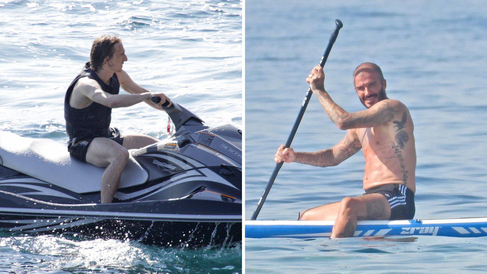Modrić nakon utakmice Reala skoknuo do Hrvatske i družio se s Beckhamom na otoku Šipanu