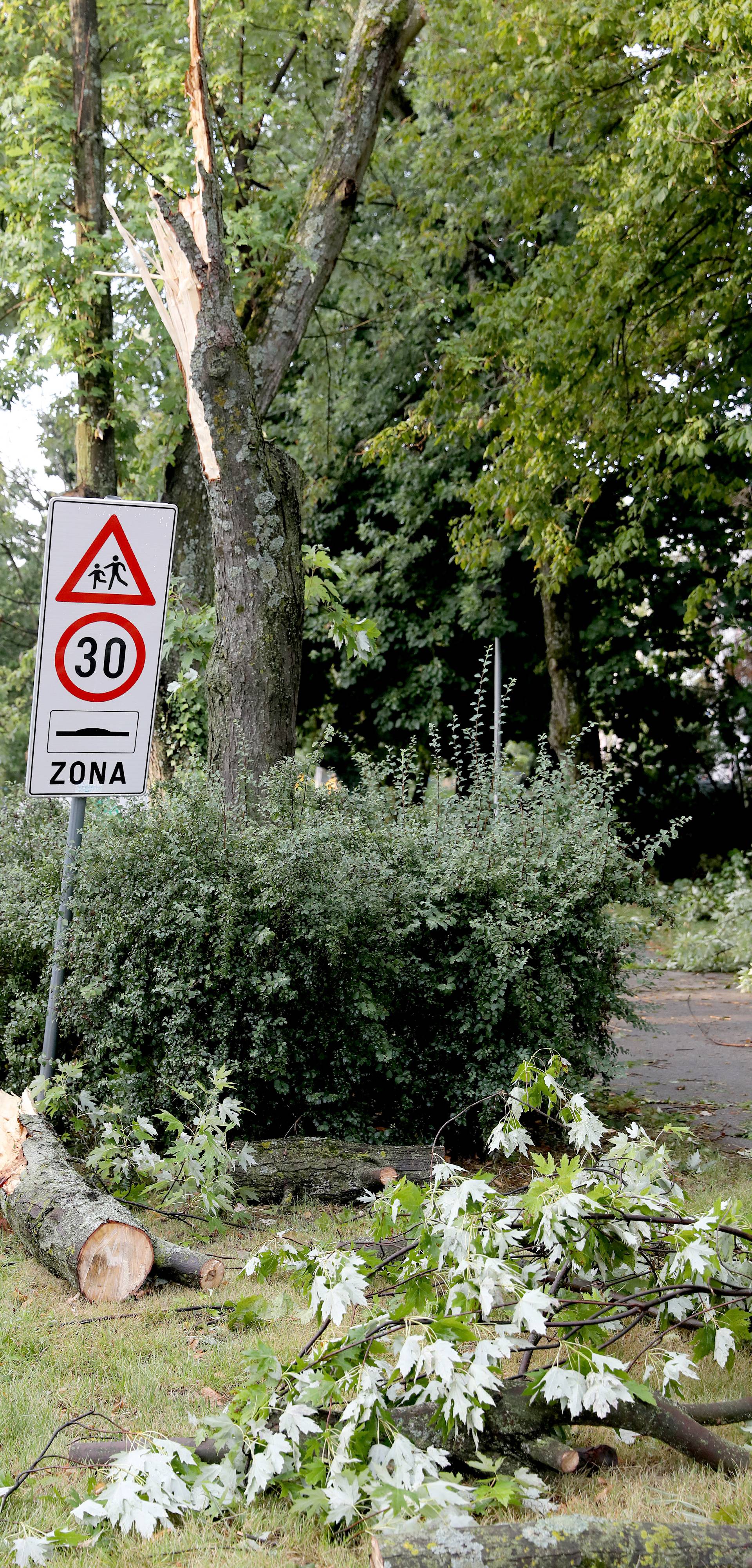 Zagreb: Posljedice oluje i dalje vidljive na ulicama