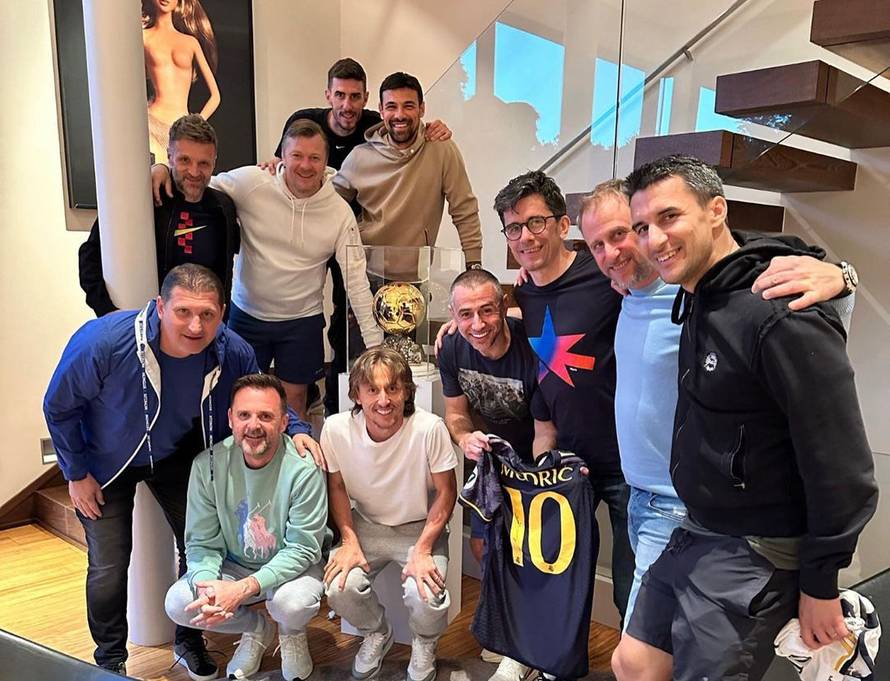 Velikani Dinama na okupu u domu Luke Modrića: Legende u Madrid došle gledati El Clasico