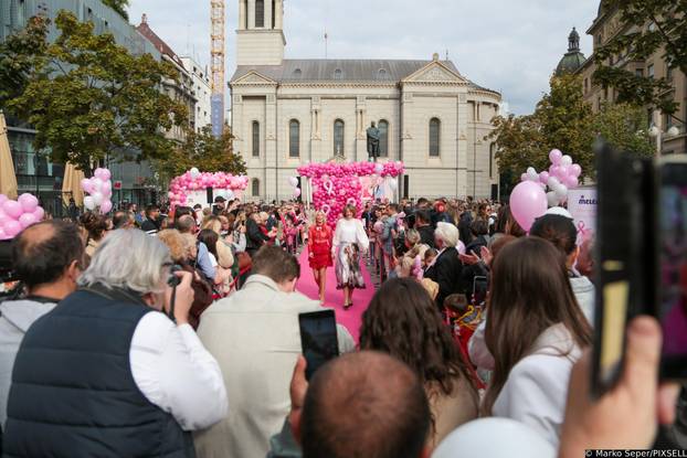 Zagreb: Mimohod u znak potpore oboljelima od raka dojke