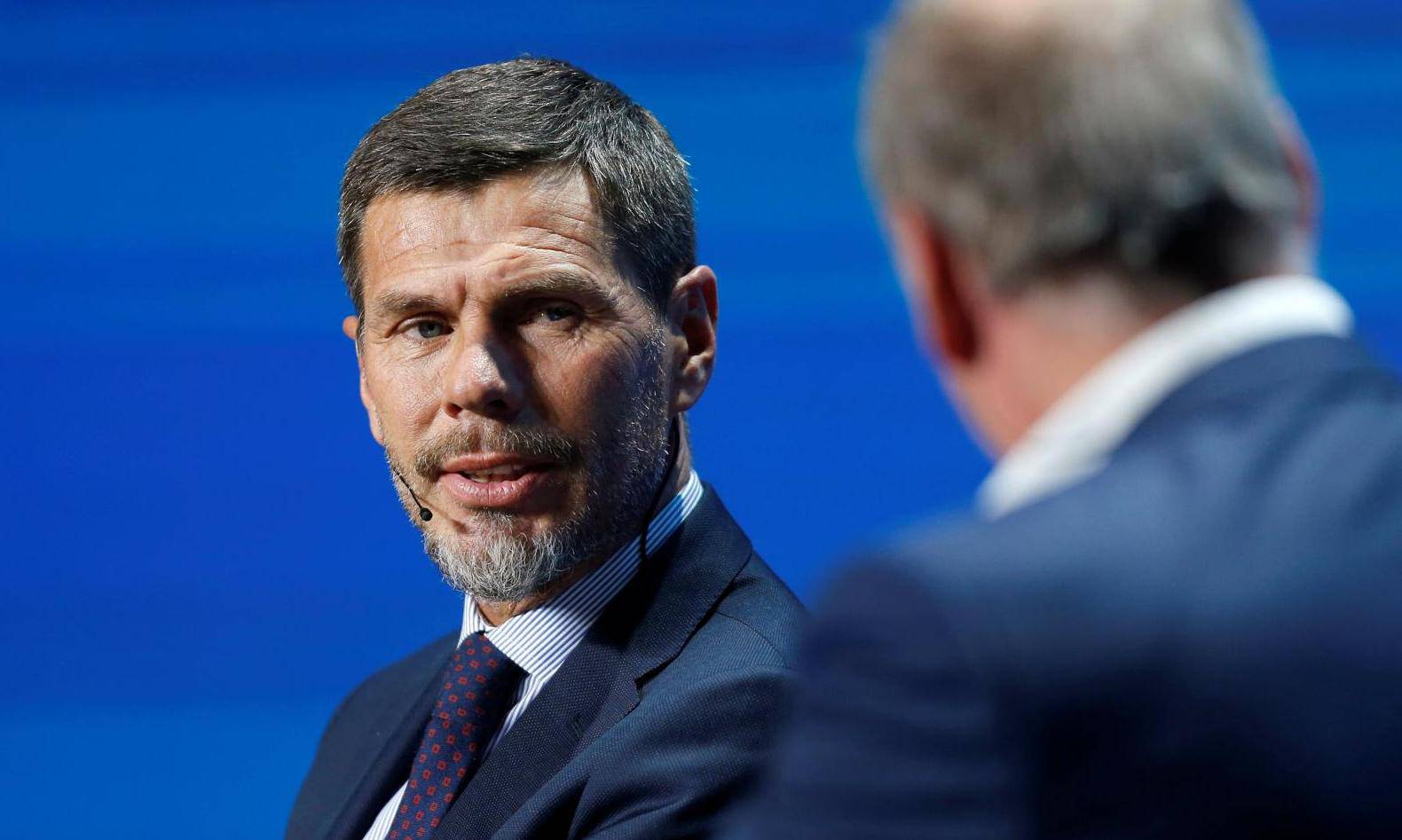 Zvonimir Boban, Fifa Deputy Secretary General gestures during the Dubai International Sports Conference in Dubai