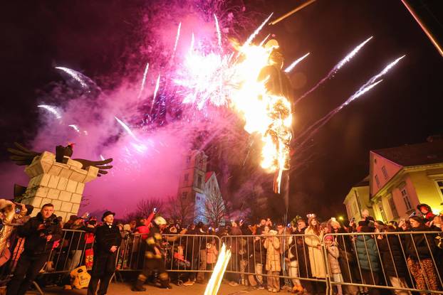 Zatvaranje 200. Samoborskog fašnika spaljivanjem princa Fašnika 