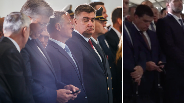 VIDEO Svi na mobitelu: S kim se dopisuješ? Dok Plenković tipka, Milanović mu malo škicnuo...