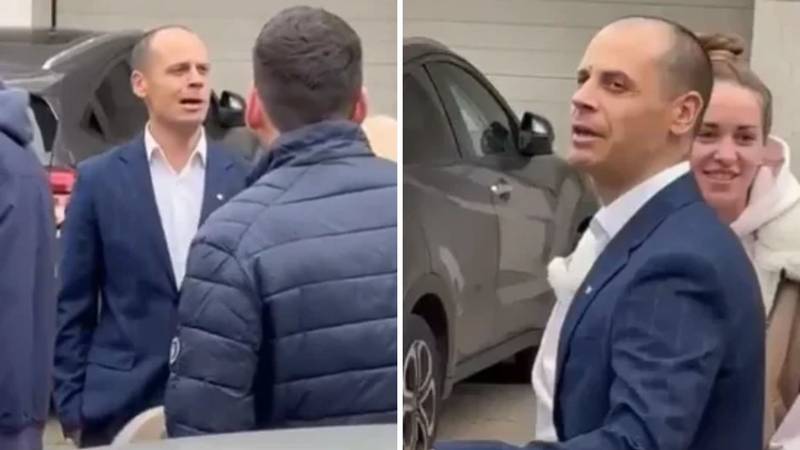 Vlasnik Vučićeva omiljenog tabloida došao glasati, građani mu dobacivali i oponašali konja