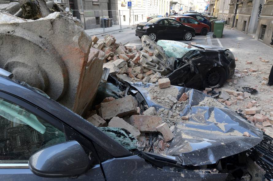 Oštećenja u centru Zagreba nakon potresa