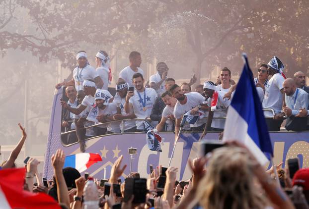 World Cup - France Victory Parade on the Champs Elysees
