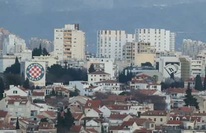Naslikali najveći grb Torcide, a može se vidjeti s jednog od najpopularnijih mjesta u Splitu