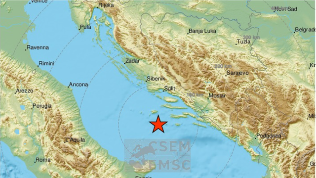 Još jedan potres na Jadranu, ovaj put je epicentar blizu Splita