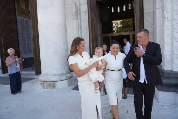 Beograd: Aleksandra Prijović i Filip Živojinović krstili kćer na dan kad  se rodila 