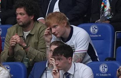 FOTO Eda Sheerana fotkali su na tribinama, bodrio je Engleze: 'A zna se tko će osvojiti Euro!'