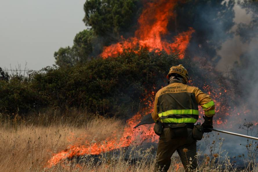 Wildfire in El Tiemblo