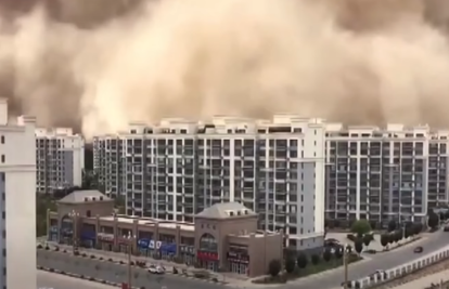 VIDEO Ogroman oblak pješčane oluje prekrio je grad u Kini