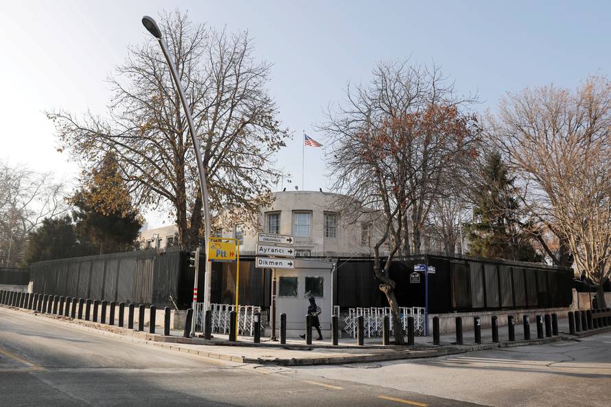 FILE PHOTO: General view of the U.S. Embassy in Ankara