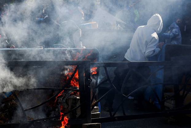Anti-government protest by students in Tirana