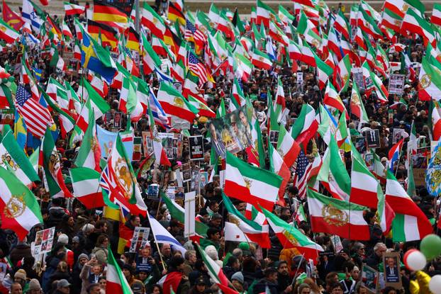 Demonstration calling for a free Iran, in Munich