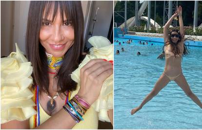 Borna Kotromanić u 50. godini oduševila linijom u zlatnom kupaćem kostimu: 'Najljepša si'