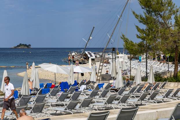 Posljedice nevremena koje je jučer zahvatilo Rovinj