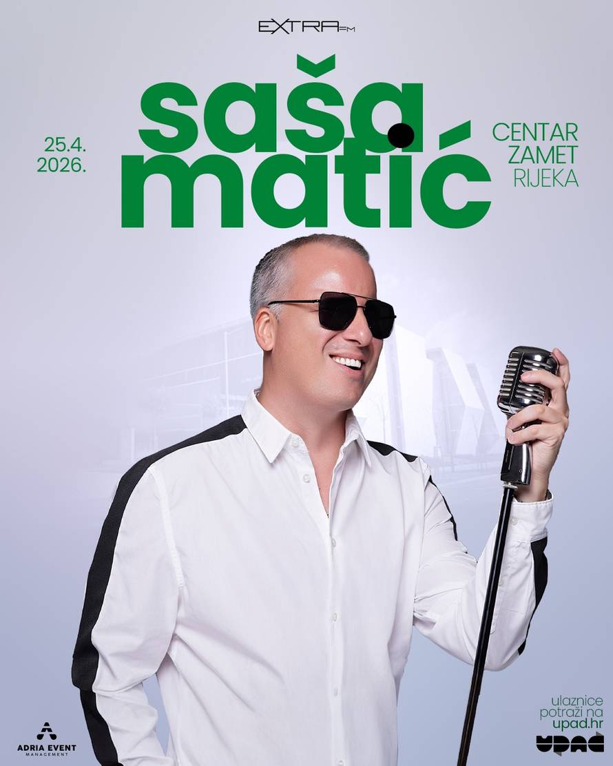 Saša Matić stiže u Rijeku! 'Jako se radujem što ćemo zajedno uživati u pjesmi i emocijama'