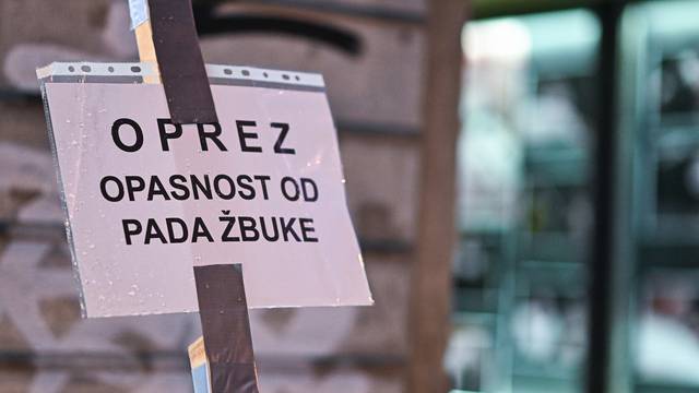 Zagreb: Na Ilici se odlomio dio fasade