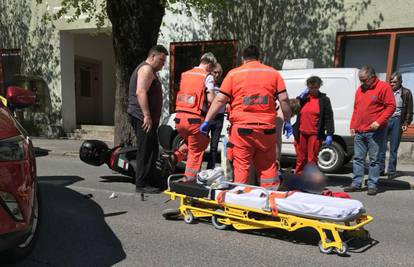 Motociklist se zabio u auto: 'Kaciga letjela desetak metara'