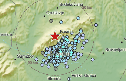 Opet potres u Zagrebu: 'Prvo se čula grmljavina, a onda se sve treslo sekundu ili dvije...'