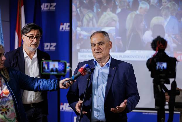 Split: Doček izbornih rezultata u stožeru HDZ-a Splitsko-dalmatinske županije