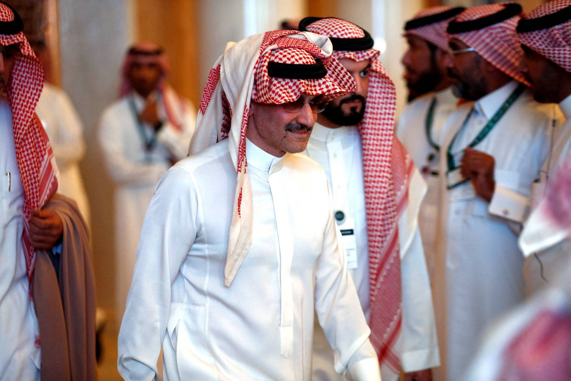 FILE PHOTO: Saudi Arabian billionaire Prince Alwaleed bin Talal attends an investment conference in Riyadh