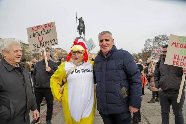 Zagreb: Prosvjed protiv kompleksa industrijskih megafarmi i klaonica peradi u Sisačko-moslavačkoj županiji