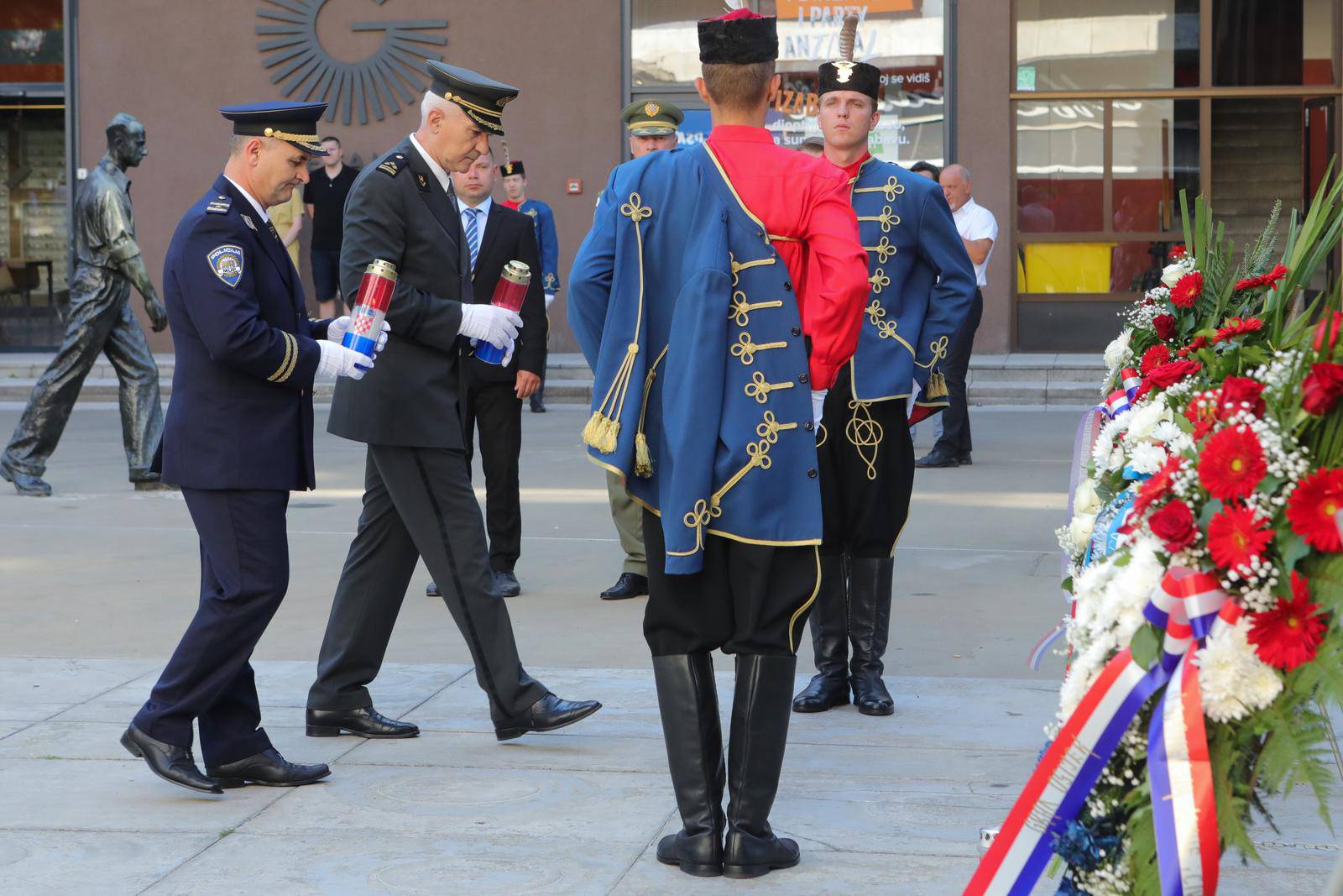 Osijek: Polaganje vijenaca povodom Dana pobjede i domovinske zahvalnosti