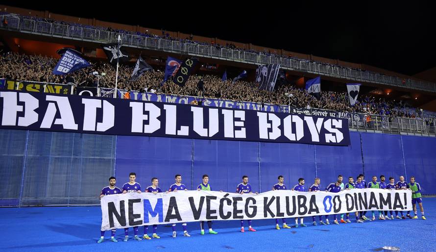 Slavlje Dinama nakon uvjerljive pobjede protiv Osijeka