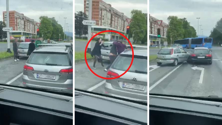 Makljaža nasred ceste: Udarali se šakama, naganjali autima...