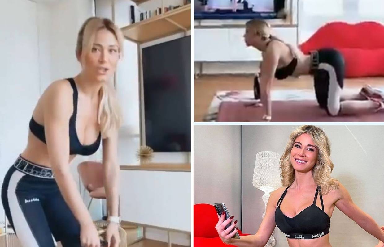 Dilettine najdraže vježbe: Na podu se izvijala poput 'mačke'