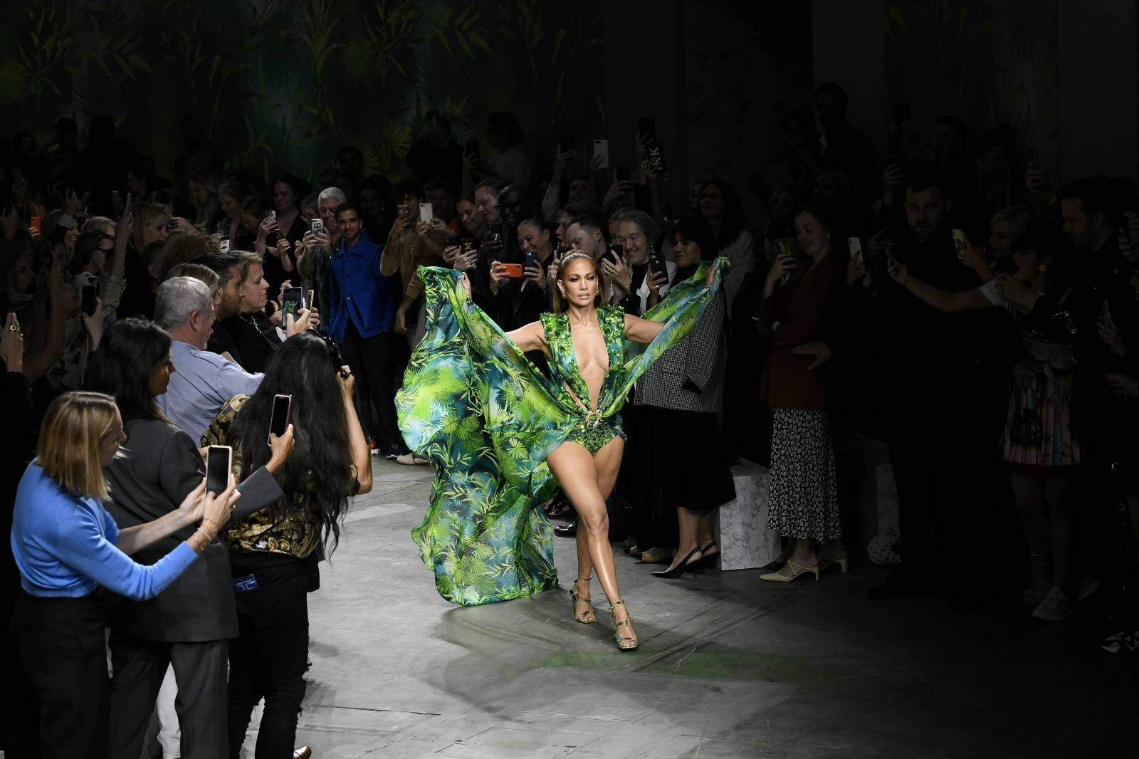 Jennifer Lopez at VERSACE SS20 Runway during Milan Fashion Week  - Milan, Italy 20/09/2019