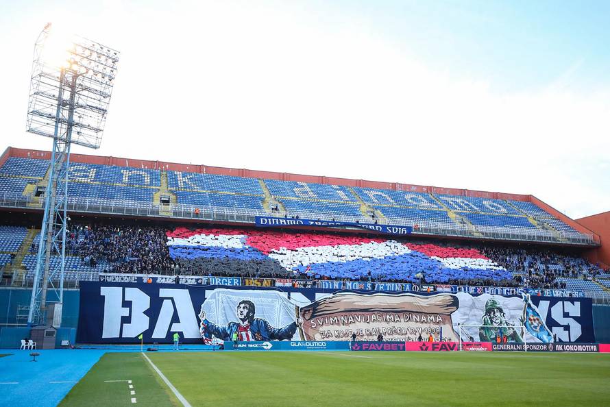 Zagreb: Bad Blue Boysi razvili transparent na tribinama