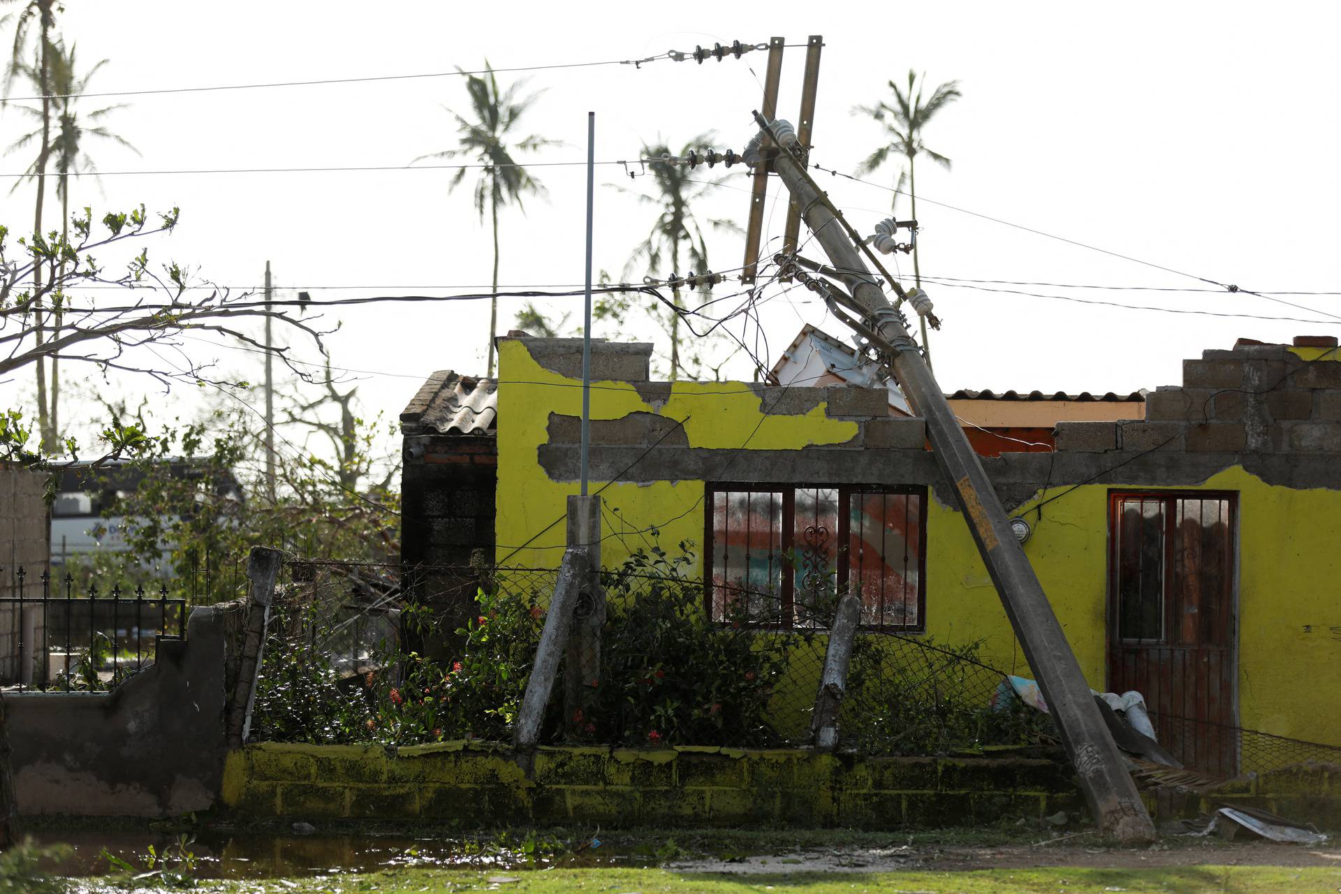 Aftermath of Hurricane Roslyn in Mexico