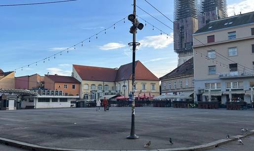 FOTO Dolac izgleda sablasno: S platoa su maknuli sve štandove