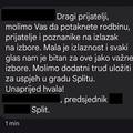 Kršenje izborne šutnje: 'Potaknite rodbinu i prijatelje na izbore, mala je izlaznost...'