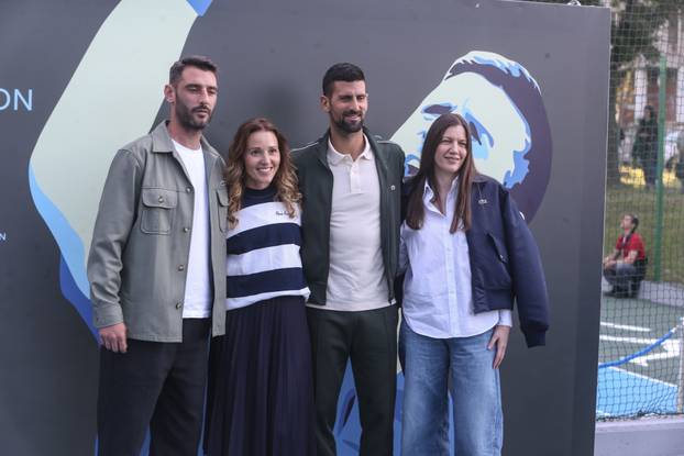 Beograd: Svečano otvaranje multifunkcionalnog sportskog terena iz globalnog programa Etendart Lacoste i Fondacije Novak Đoković