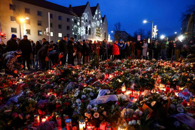 Aftermath of Christmas market attack, in Magdeburg