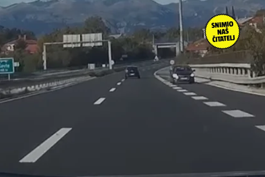 VIDEO Vozila je u krivom smjeru na autocesti kod Rijeke: 'Zamalo je do&scaron;lo do sudara...'