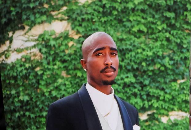 Rapper Tupac Shakur's star is unveiled posthumously on the Hollywood Walk of Fame in Los Angeles