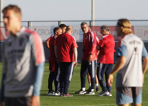 Rijeka: Trening Hrvatske nogometne reprezentacije na Rujevici.