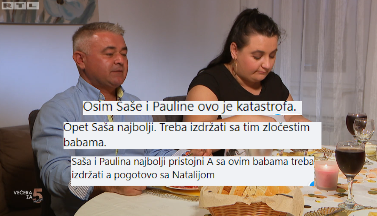 Gledatelji 'Večere' hvale Sašu, a grde ženski dio ekipe: Najbolji je, treba izdržati s ovim babama