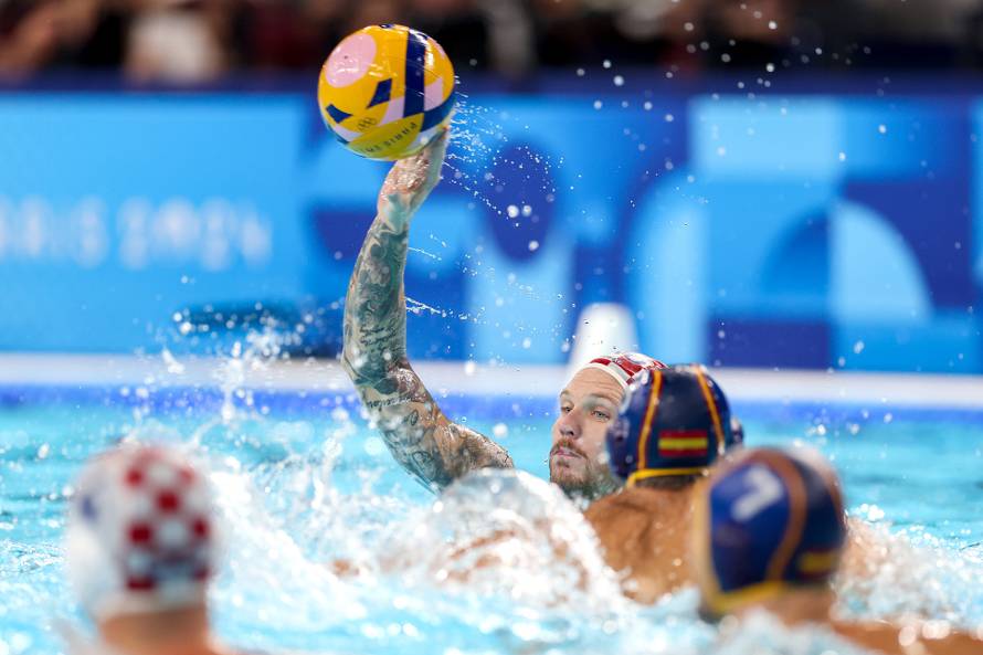 Susret Hrvatske i Španjolske u četvrtfinalu Olimpijskih igara u Parizu
